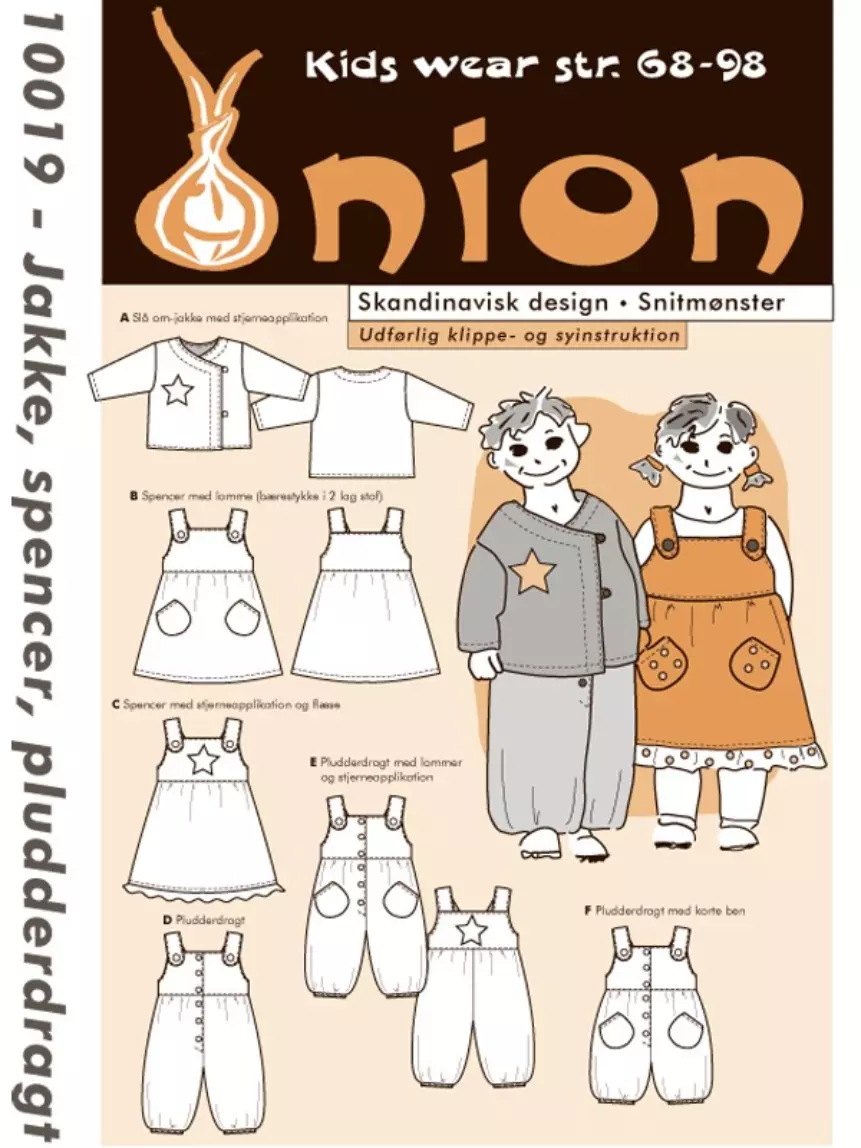 Jakke, spencerkjole & buksedrakt – 68-98 – Onion 10019 - Image 2