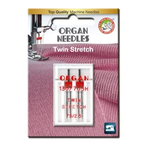 Tvillingnål Stretch – 2,5mm Strl.75 – Organ