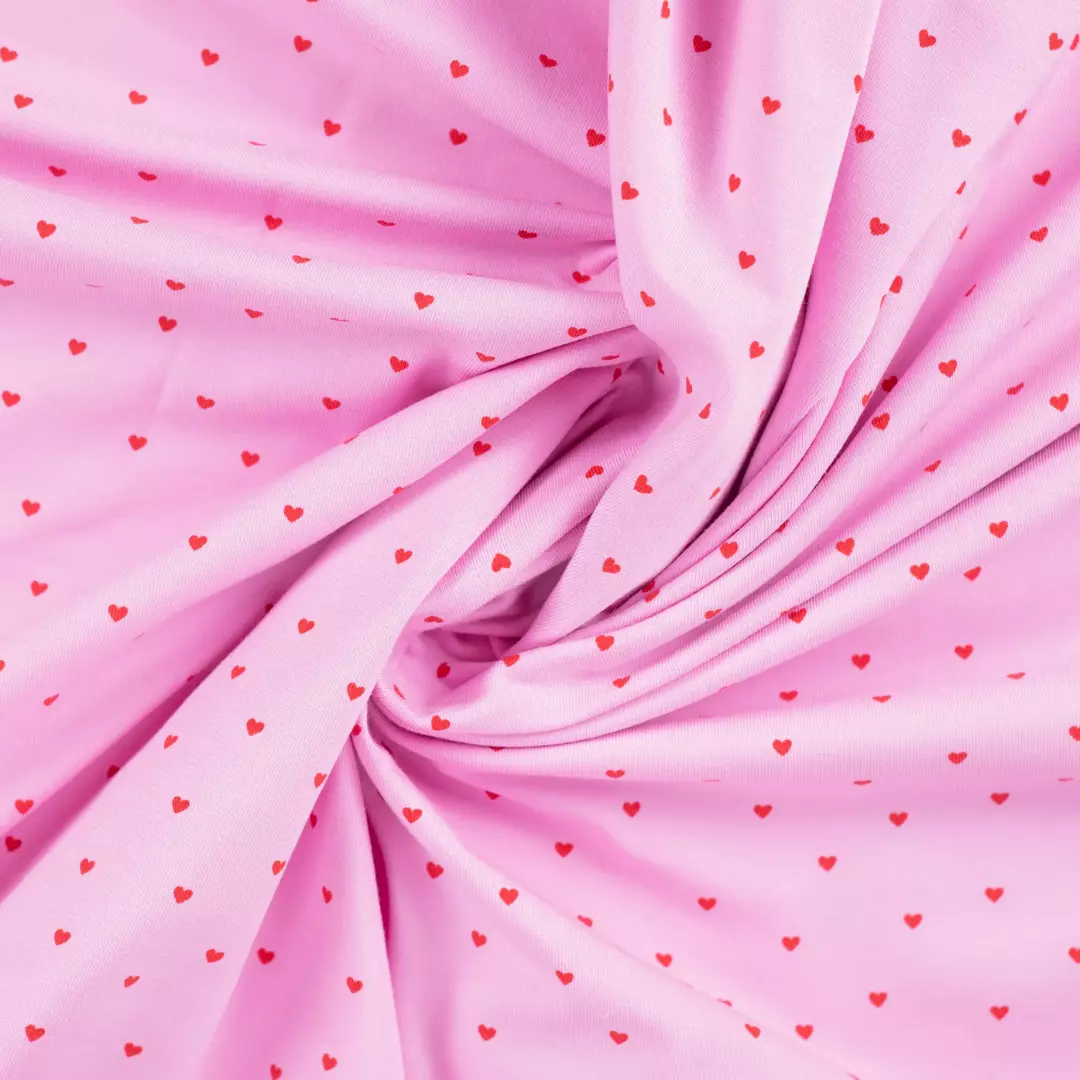 Hearts Poudre – Qjutie & the Qjutest – Bomullsjersey - Image 2