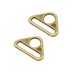 Antique Brass – 1″/25,4mm – 2stk – Triangle ring – byAnnie