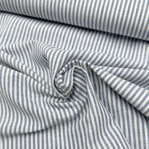 Blå & Hvit pinstripe col.1107 – Halvlin