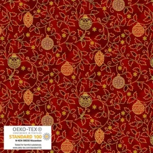 Red gold 003 – Christmas stars – Stof fabrics