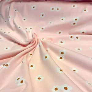 Rosa med hvite blomster 011 – Jersey – Økotex