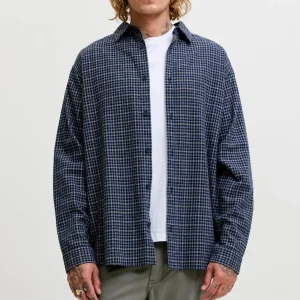 Jack & Jones Carter Check Shirt LS SN Navy Blazer