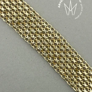 Vintage armbånd gult gull 18,5cm