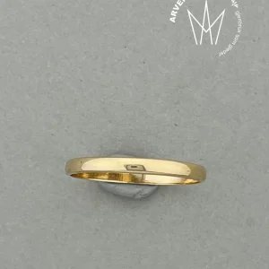 Vintage glatt ring 18K gult gull str63