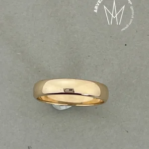 Vintage glatt ring gult gull str59
