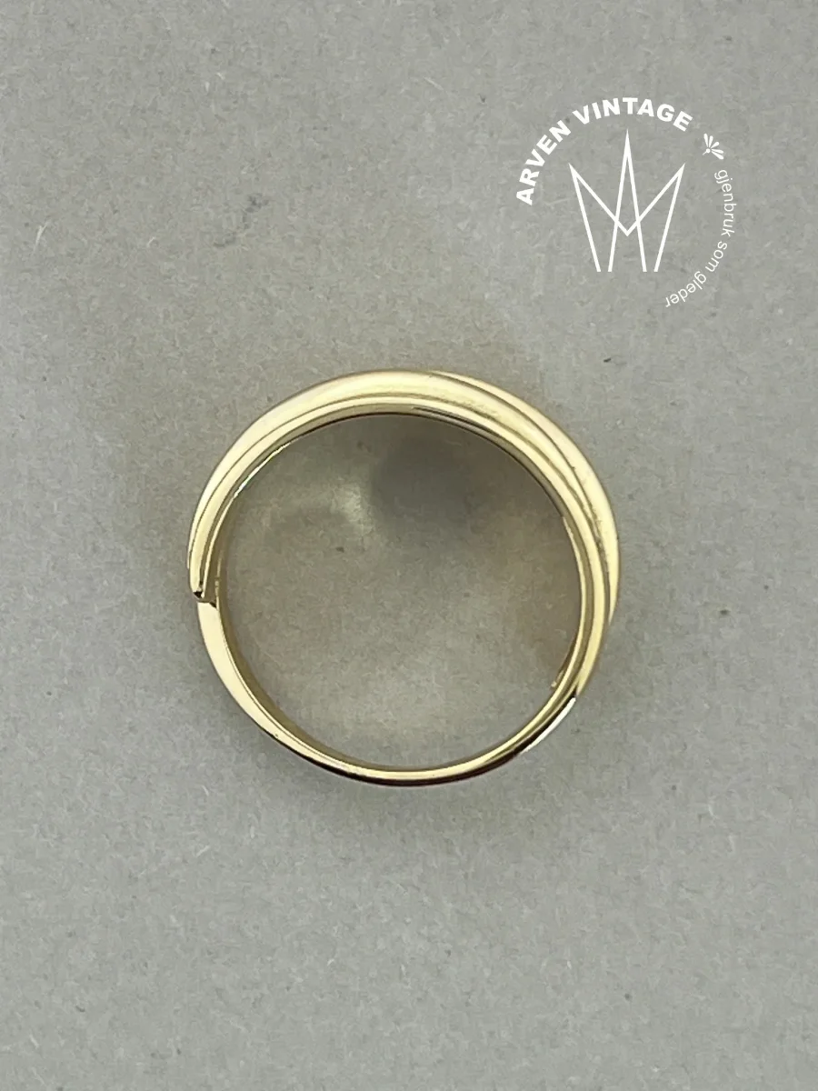 Vintage ring gult gull str60 - Image 3