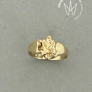 Vintage ring gult gull str55