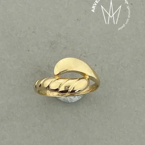 Vintage ring gult gull str 53