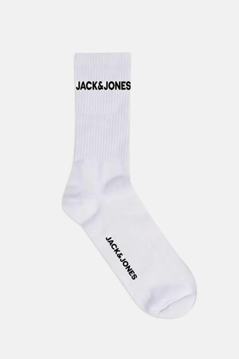 Jack & Jones JACBASIC LOGO TENNIS SOCK 5 PACK NOOS White - Image 3