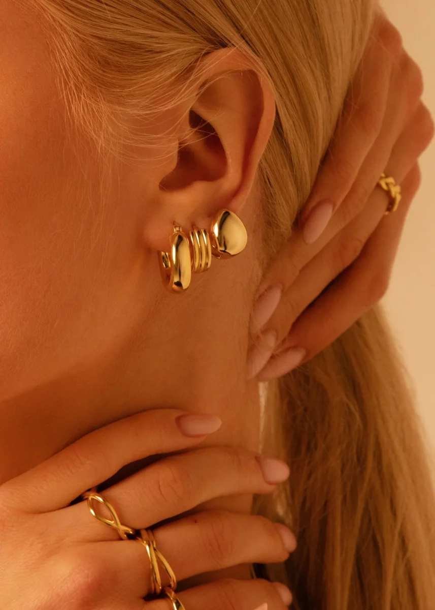 Silver drops earrings - Image 4