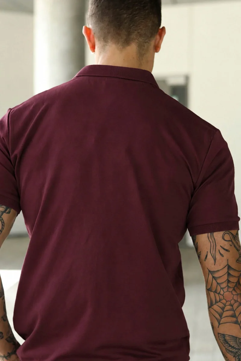 Selected Fave Zip Polo Tawny Port - Image 5