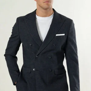 Selected Oasis Linen DB Blazer Black