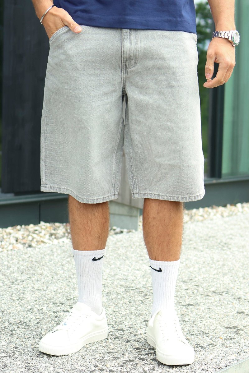 Solid Tommy Talib Shorts Grey Vintage Denim - Image 2