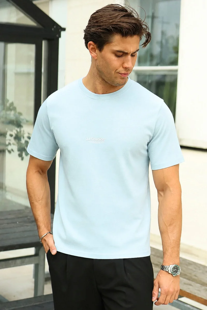 Jack & Jones Soho Relaxed Fit Tee Celestial Blue - Image 2