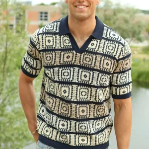 Only & Sons Bart Life RLX 5 SS Resort Knit Dark Navy