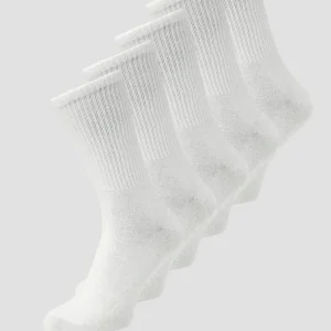 Jack & Jones Basic Tennis Sock 5- Pack White