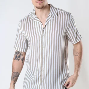 ONLY & SONS WAYNE SS VISCOSE SHIRT Chinchilla