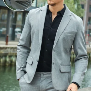 ONLY & SONS Mark Stretch Blazer Medium Grey Melange
